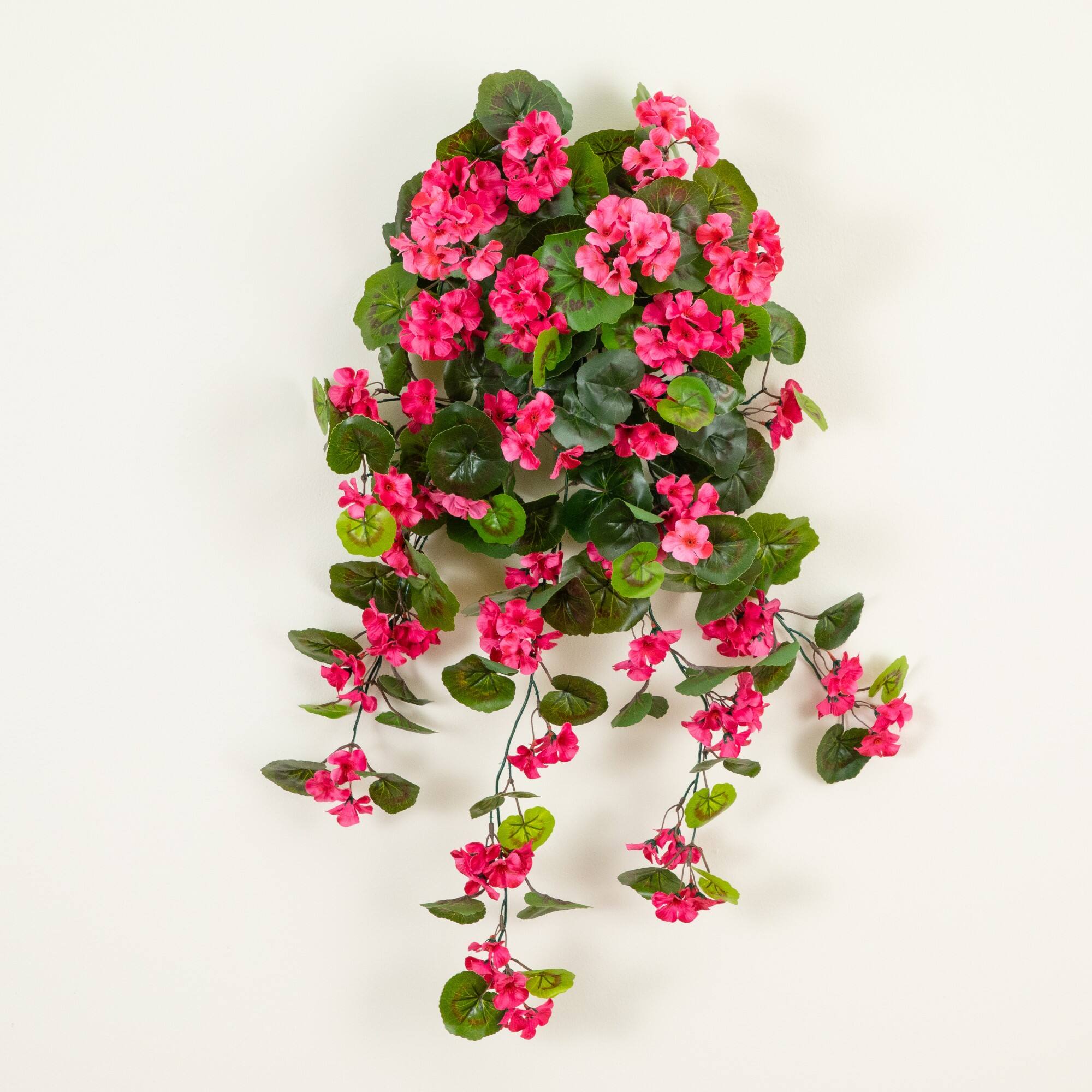29" UV Resistant Artificial Geranium Hanging Plants